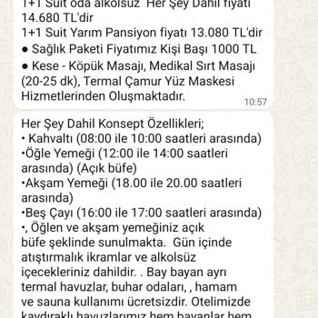 Arya Termal Otel'de Fiyat Şoku Ve Güven Sorunu