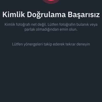 Binance TR Selfie Doğrulama Sorunu