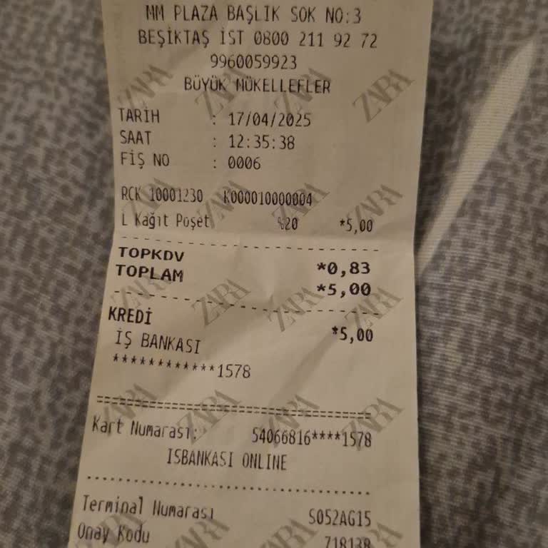 Zara Mağazasında Kaba Davranış Ve Poşet Ücreti Sorunu