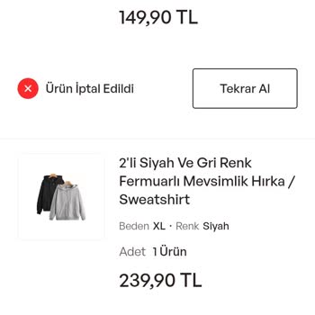 Ödenen Ürünlerin Gönderilmemesi Sorunu