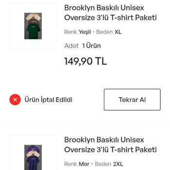 Ödenen Ürünlerin Gönderilmemesi Sorunu