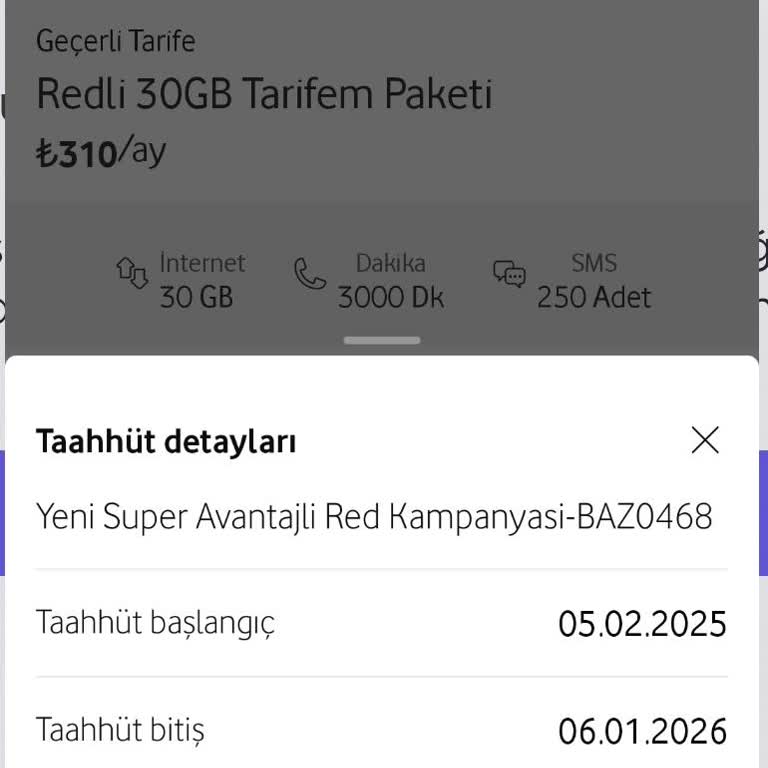 Vodafone Sözleşme Süresi ve Cayma Bedeli Mağduriyeti