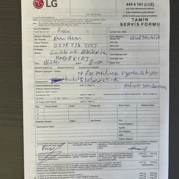 Garantisi Devam Eden LG Televizyonumda Şalter Attırma Sorunu