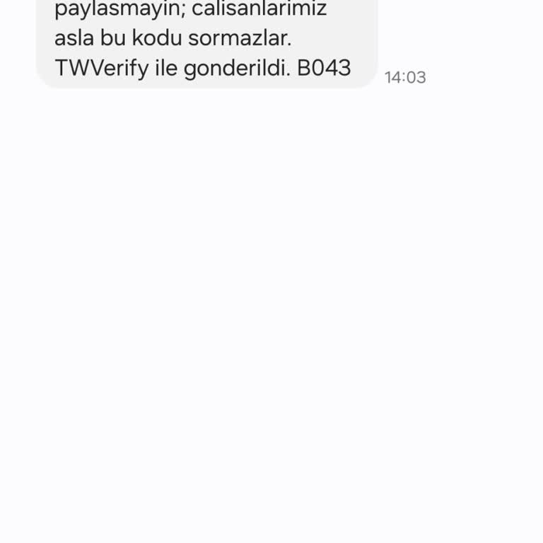 İzinsiz Doğrulama Kodu Gönderimi