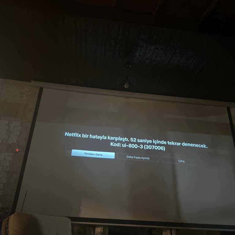 Projeksiyon Cihazında Netflix Sorunu