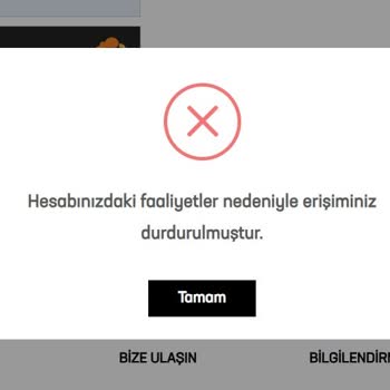 Bilet Alımında Erişim Engeli