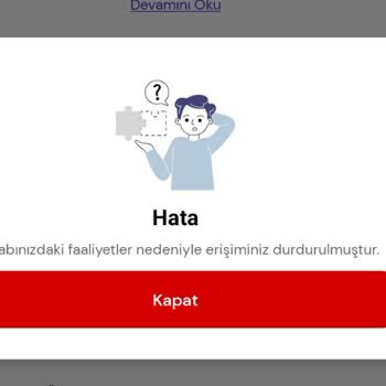 Bilet Alımında Erişim Engeli