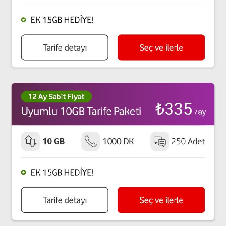 Uzun Süreli Müşterilere Yetersiz Tarifeler