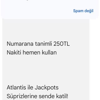 Atlantisbahis Gelen Israrlı SMS'ler Can Sıkıyor