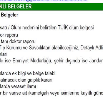 Gereksiz Belge Talepleriyle Engellenen Vefat Tazminatı Başvurusu