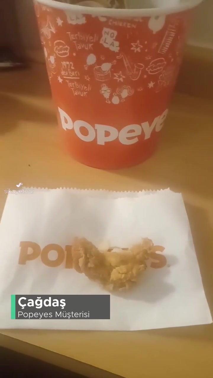 Popeyes Isırılmış Yemek Servis Ediyorlar! videonun kapak resmi