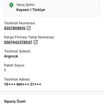 Kargoya Verilmeyen Sipariş Ve Yanıltıcı Bilgilendirme