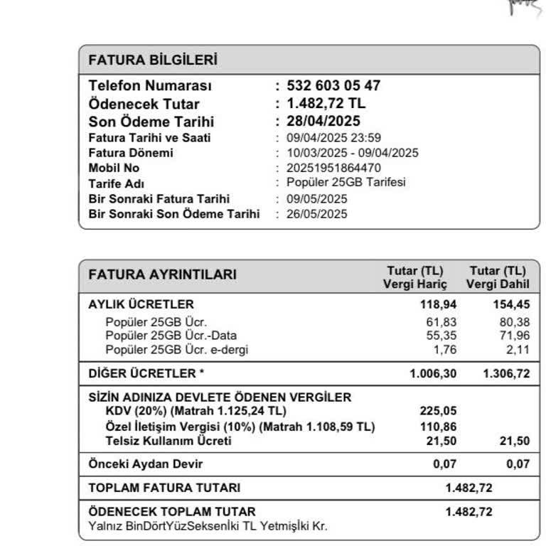 Mobil Hat Taşımada Şok Fatura Sürprizi