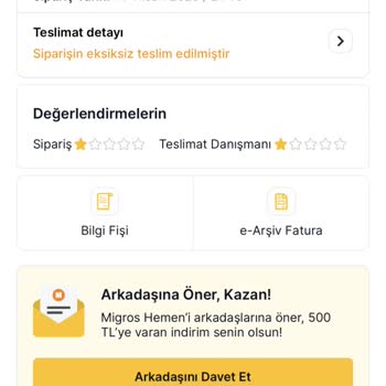 Migros Yanlış Ürün Teslimatı ve İletişimsizlik: Müşteri Memnuniyetsizliği