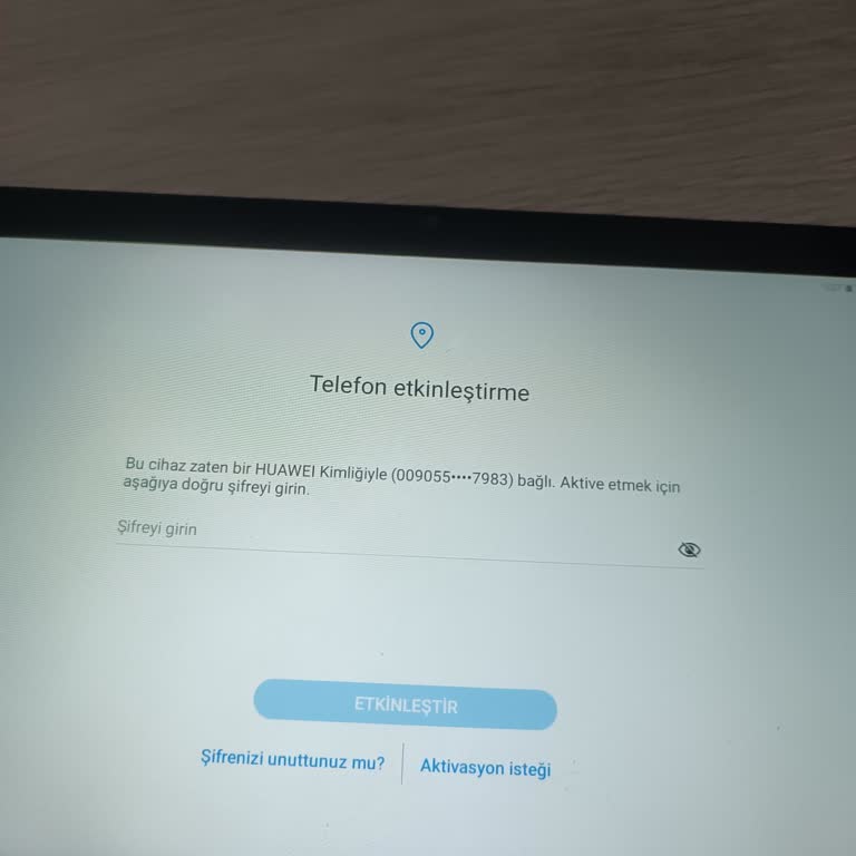 Huawei Matepad Tablet Aktivasyon Sorunu