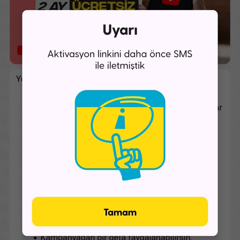 Turkcell GNÇ Uygulamasında Aktivasyon Sorunu