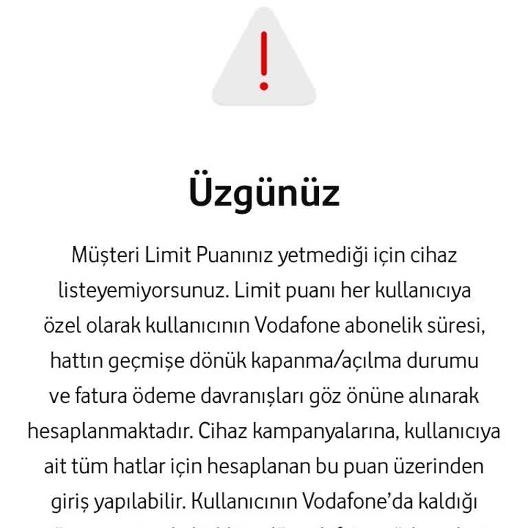 Vodafone Puan Sorunu Ve Çözüm Eksikliği