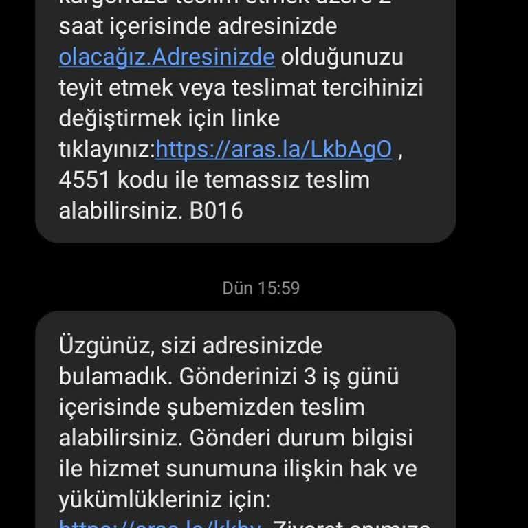 Aras Kargo'nun Yanıltıcı Teslimat İddiaları