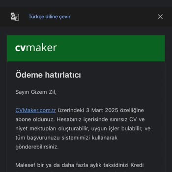 CV Maker'dan Aldatıcı Üyelik Ve Yetkisiz Ödeme Skandalı!
