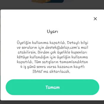Haksız Hesap Kapatma Ve Kupon Kullanımı Sorunu