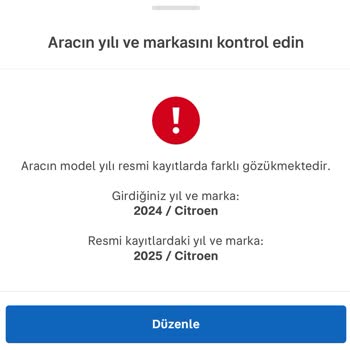 Sahibinden Araç İlanlarında Model Yılı Sorunu: 2025 Modelleri Yayınlayamıyorum!