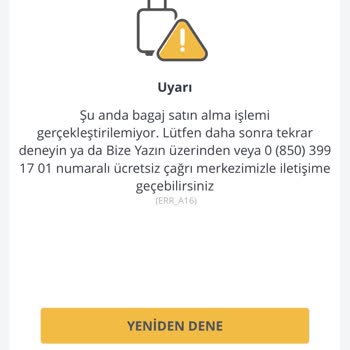 Pegasus'un Sistem Hatası Ve Müşteri Hizmetleri Sorunu