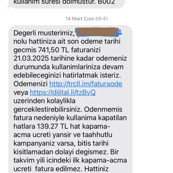 Turkcell Taahhüt Sonrası Bilgilendirme Eksikliği Ve Faturalandırma Sorunu