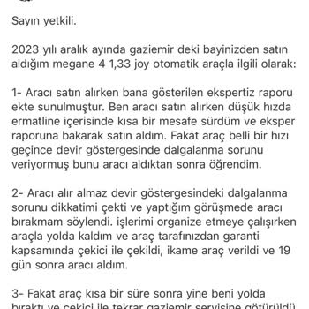 Sürekli Arızalarla Mücadele: Renault Megane Kabusu