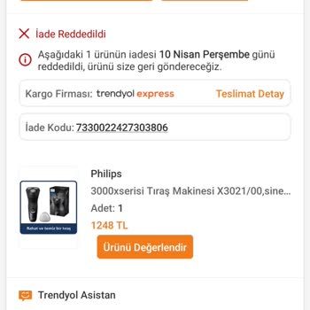 Trendyol'dan Alınan Tıraş Makinesi Yüzde Yaralanmaya Sebep Oldu