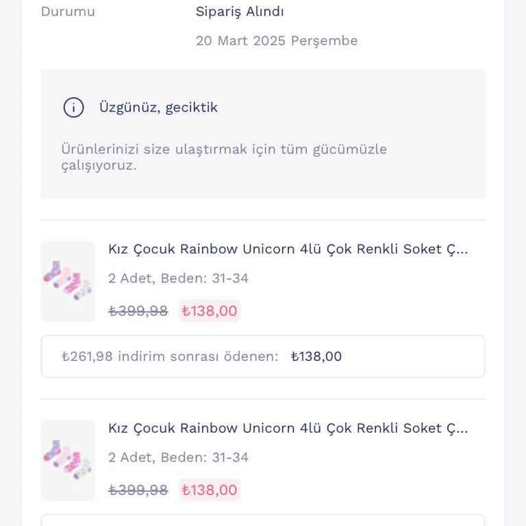 Teslim Edilmeyen Ürün Ve Yanıtsız Müşteri Hizmetleri