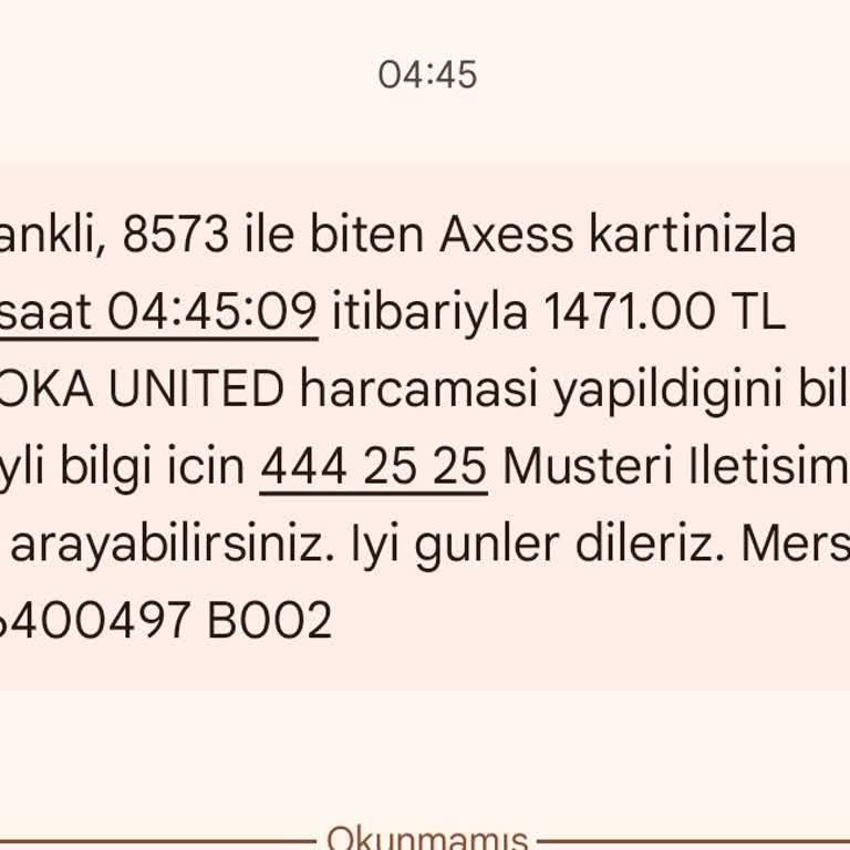 Gece Yarısı Kartımdan Habersiz Para Çekimi