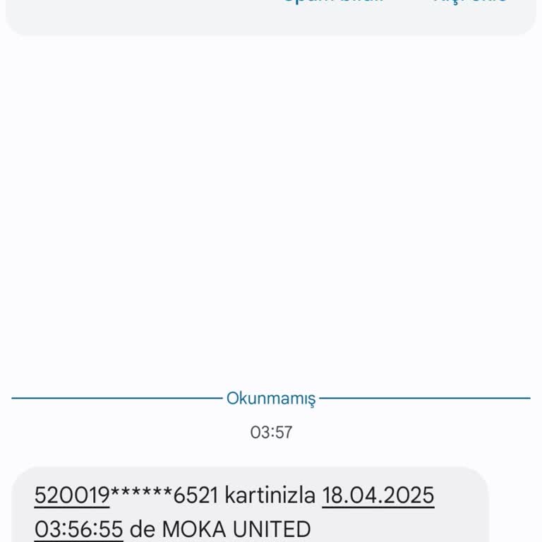 Bilinmeyen Firma Tarafından Yetkisiz Para Çekimi