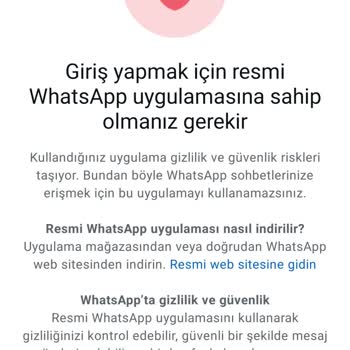 WhatsApp Kurulum Sorunu