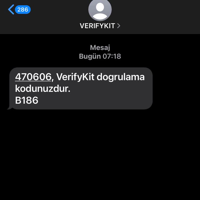 Verifykit Bilinmeyen Uygulama Üzerinden Gelen Doğrulama Kodu Şikayeti