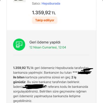 Hotiç Ayakkabı Onarım Talebi Ve Ücret İadesi Sorunu