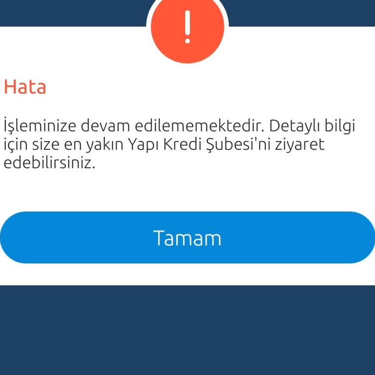Yapı Kredi Bankası'nda Aniden Gelen Kısıtlama