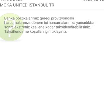 Moka United: Habersiz 4860 TL Kart Çekimi Şoku