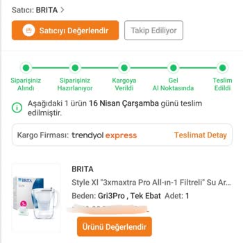 Yanlış Ürün Bilgisi Ve Eksik Filtre Sorunu