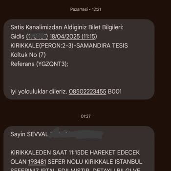İptal Edilen Sefer Ve Eksik Para İadesi Sorunu
