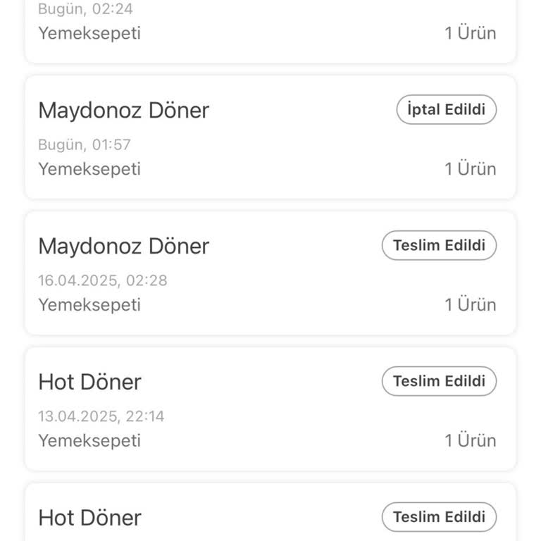 Gece Siparişleri Ve İptal Sorunu