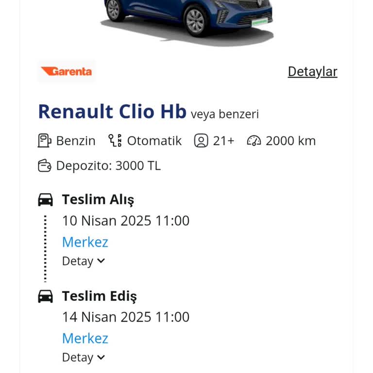 Garenta Araç Kiralama İptalinde Ücret İadesi Sorunu