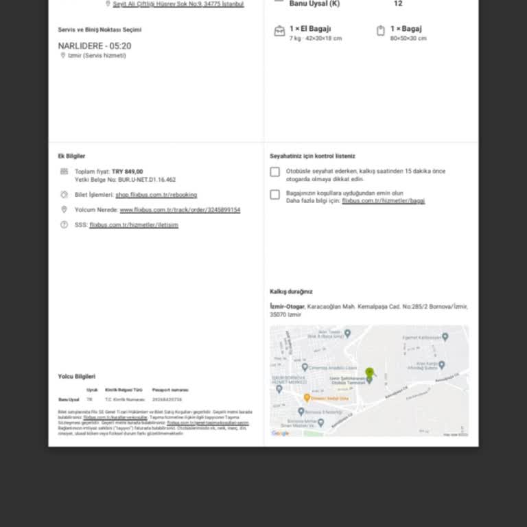 İptal Edilen Otobüs Yolculuğumda Yaşadığım Mağduriyet