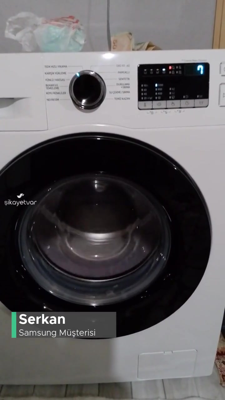 Samsung Çamaşır Makinesi Sesli Çalışıyor! videonun kapak resmi
