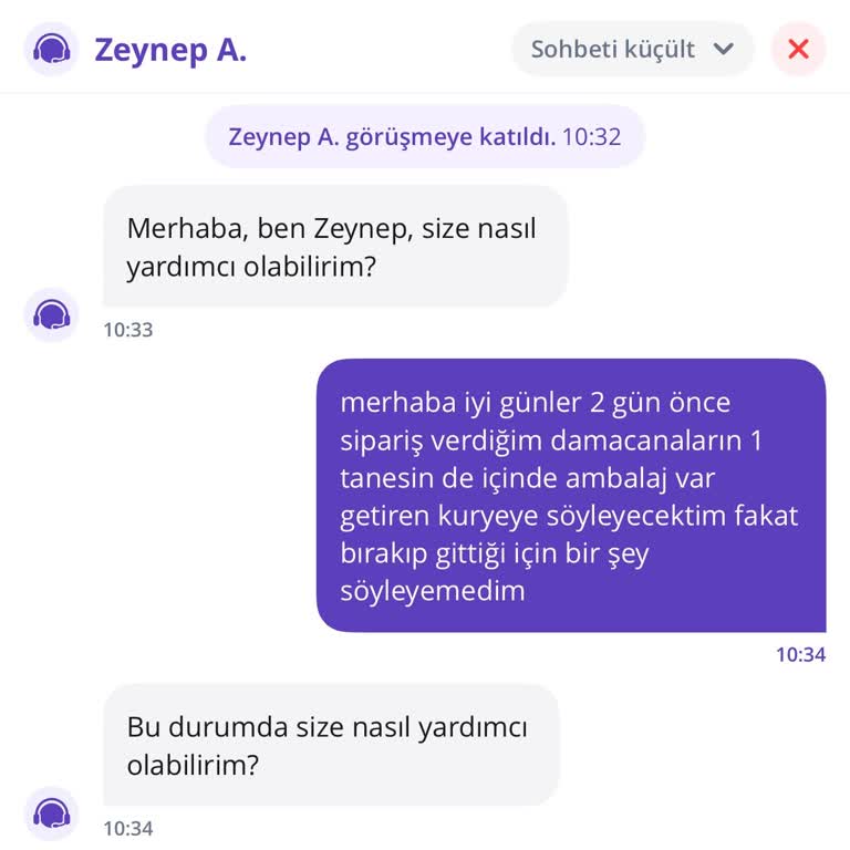 Getir Su'da Ambalaj Poşeti Şoku