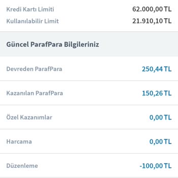 ParafPara Puanlarının Kullanılamaması Ve Silinmesi