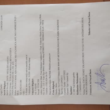 Beko Bulaşık Makinesi Sorunu Ve İade Talebi