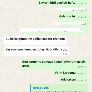 Eksik Ürün Ve Geciken Teslimat Sorunu