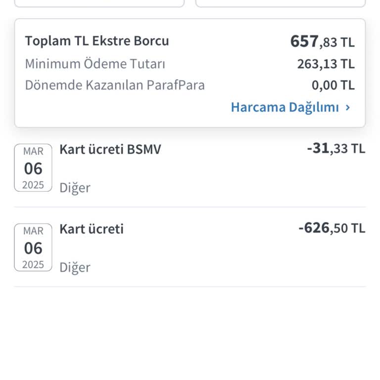 Haksız Kart Ücreti Ve BSMV Masraflarının İadesi Talebi