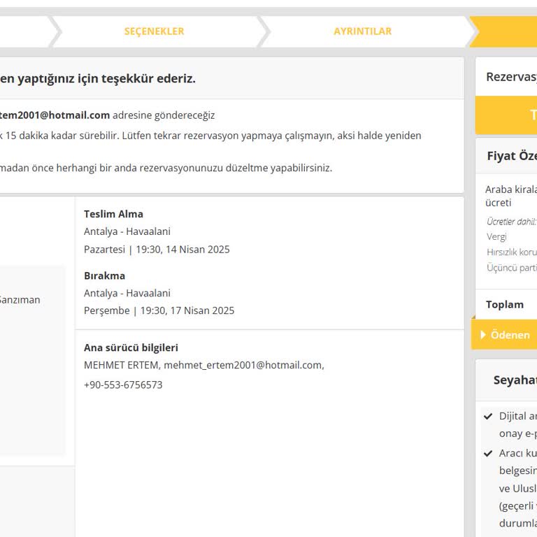 Pegasus Uygulaması Ve Araç Kiralama Sorunu