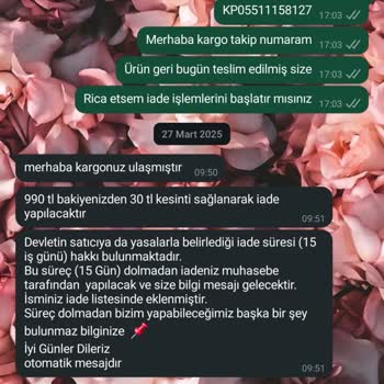 Hassa Moda'dan İade Sürecinde Yaşanan Gecikme Ve Müşteri Mağduriyeti